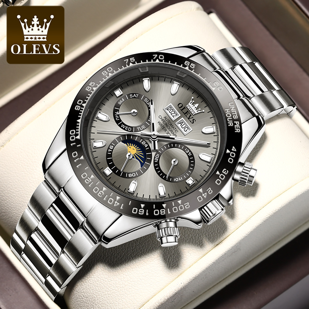 Omega Watch Seamaster - OLEVS 6654 Luxury Mens Watch Chronograph
