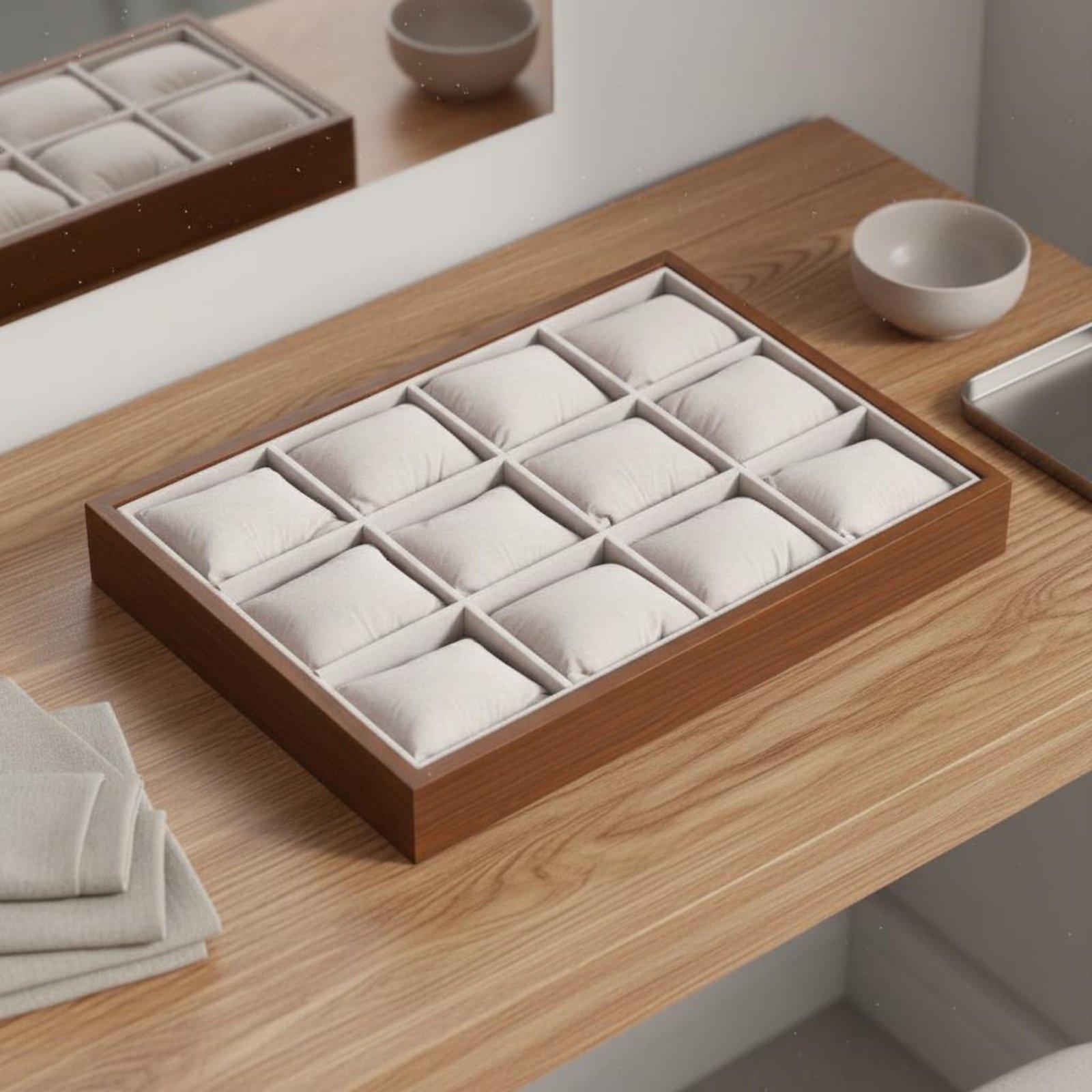 Watch Display Box - Watch and Jewellery Box Wooden Tray