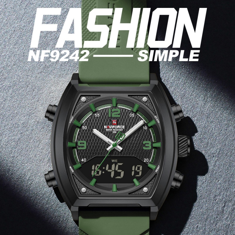 NAVIFORCE Men Dual Display Wat - Watch Display Box ulasan dan harga