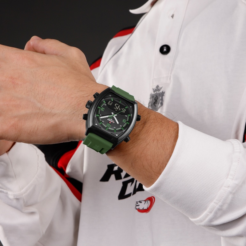 NAVIFORCE Men Dual Display Wat - Watch Display Box ulasan dan harga