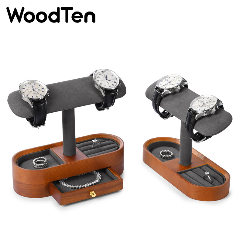 WoodTen Watch Display Stand wi - Watches Jewelry Holder ulasan dan harga
