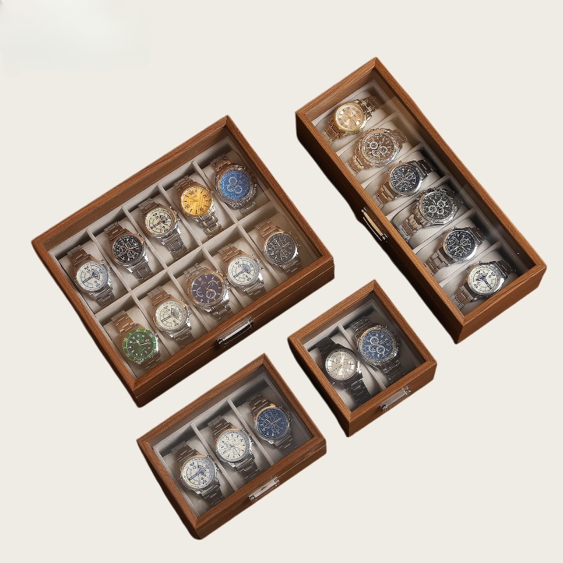 Wood Grain Watch Box 2/3/6/10  - Watch Display Box ulasan dan harga