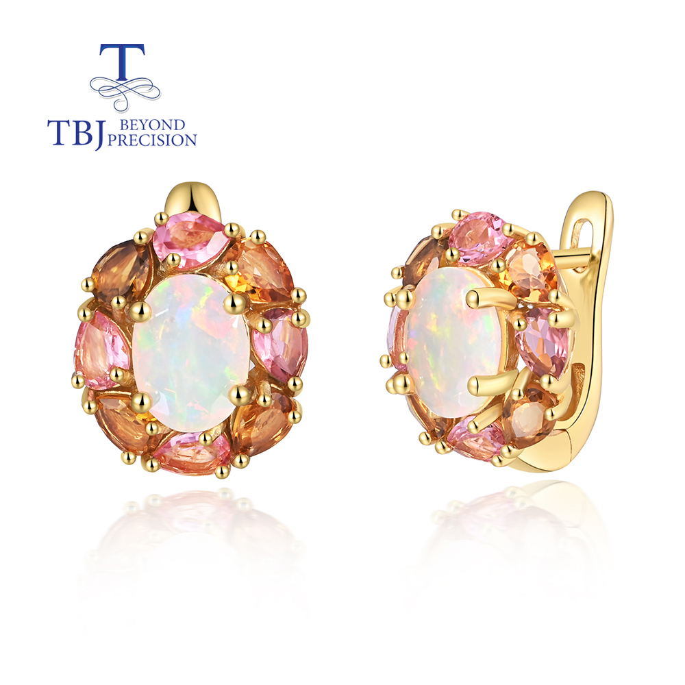 Women's Elegant Design Natural - Opal Earrings Dangle ulasan dan harga