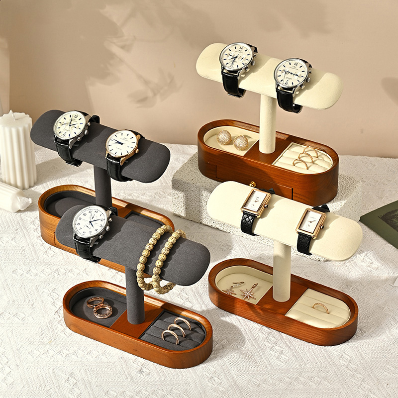 Oirlv Solid Wood Watch Organiz - Watches Jewelry Holder ulasan dan harga