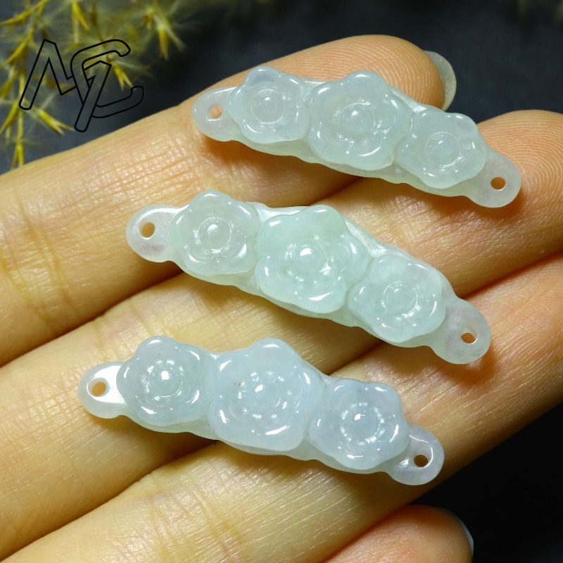 1pc Natural Jadeite Emerald Fl - Jewelry & Watches Bench ulasan dan harga