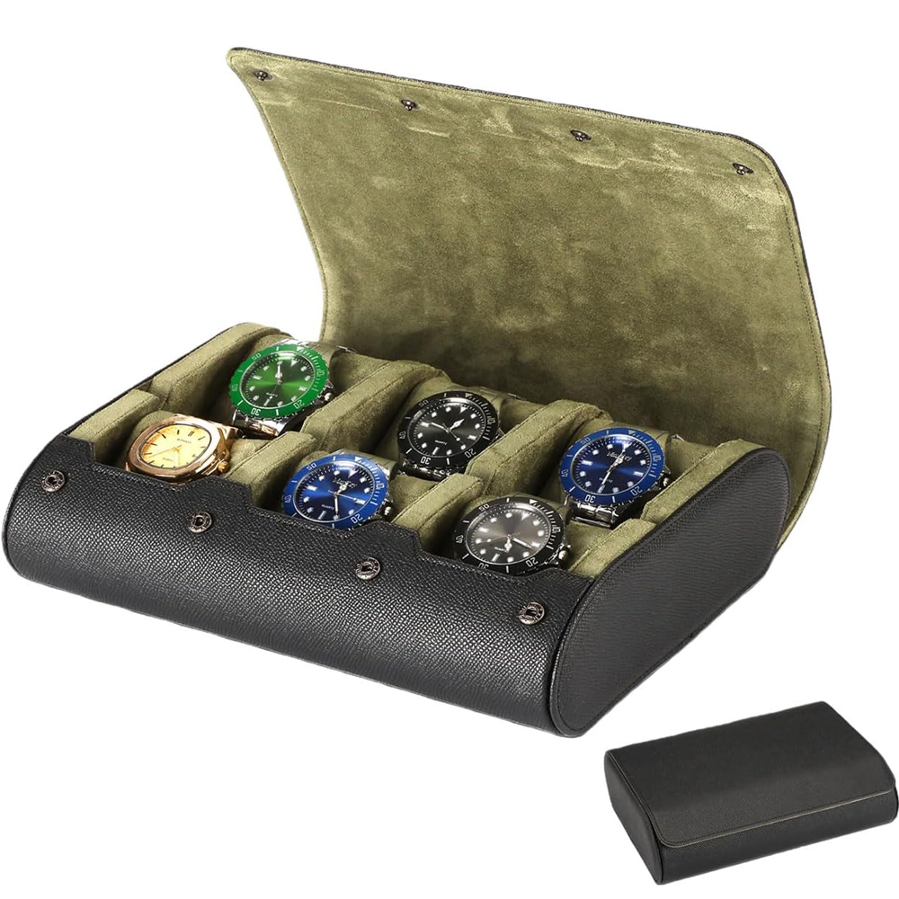 6 Watch Travel Cases  PU Leath - Watch Display Box ulasan dan harga