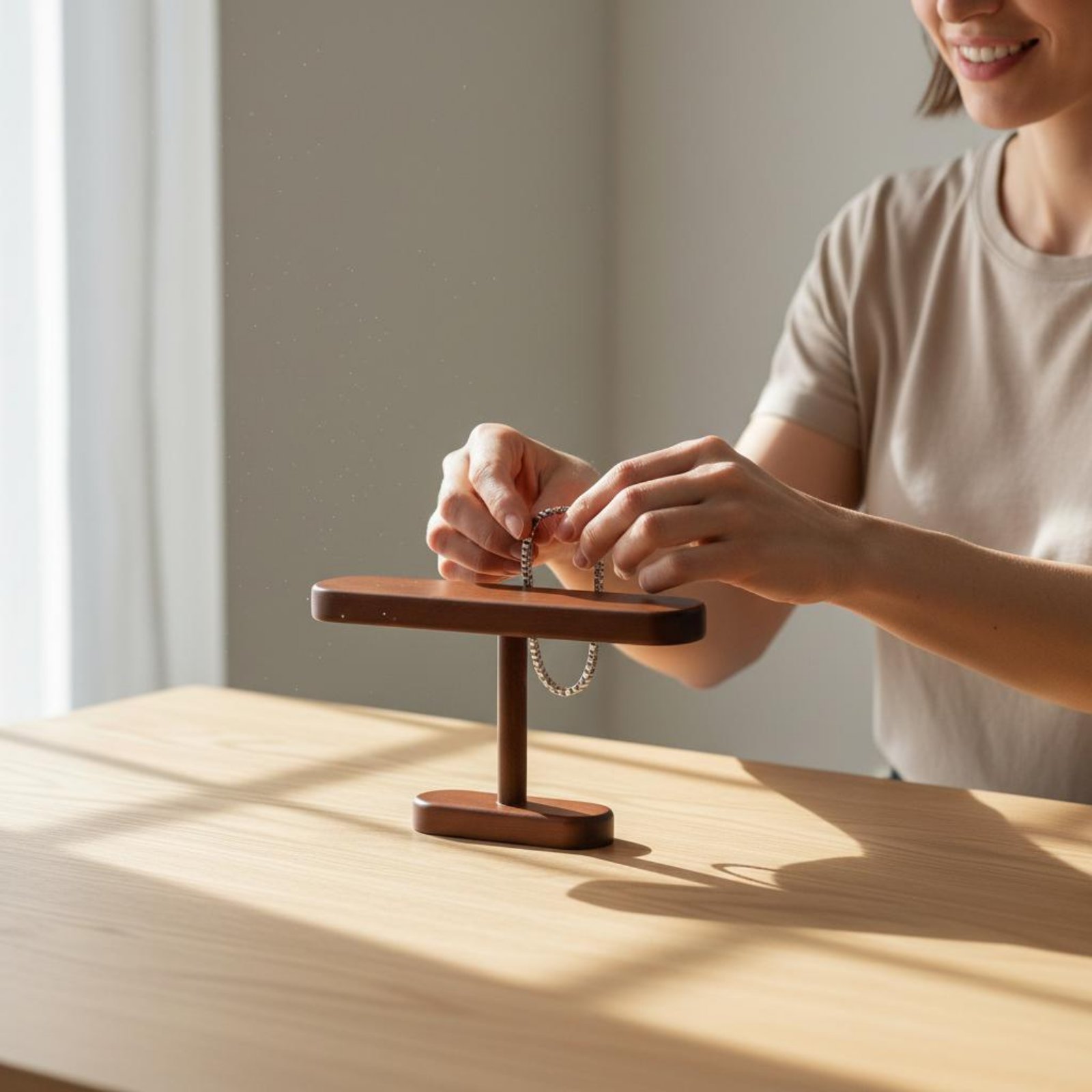 Wooden Watch Stand Multi-Funct - Watches Jewelry Holder ulasan dan harga