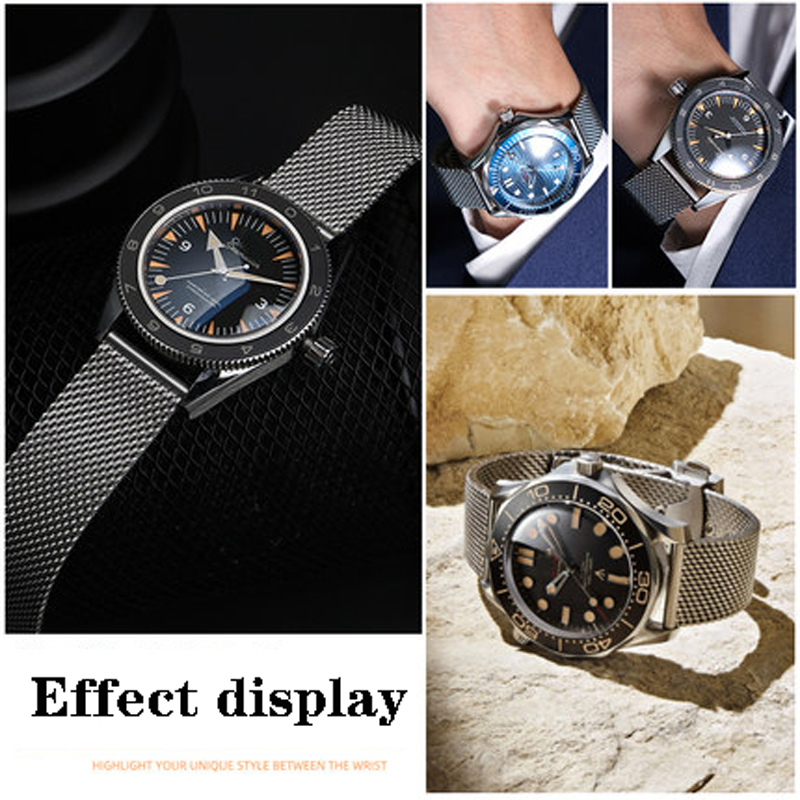 20mm 22mm solid Stainless Stee - Omega Watch Seamaster ulasan dan harga