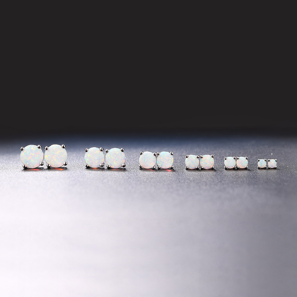 Simple Women's Stud Earrings W - Opal Earrings Dangle ulasan dan harga