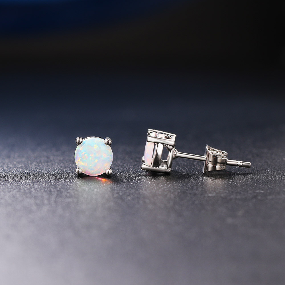 Simple Women's Stud Earrings W - Opal Earrings Dangle ulasan dan harga