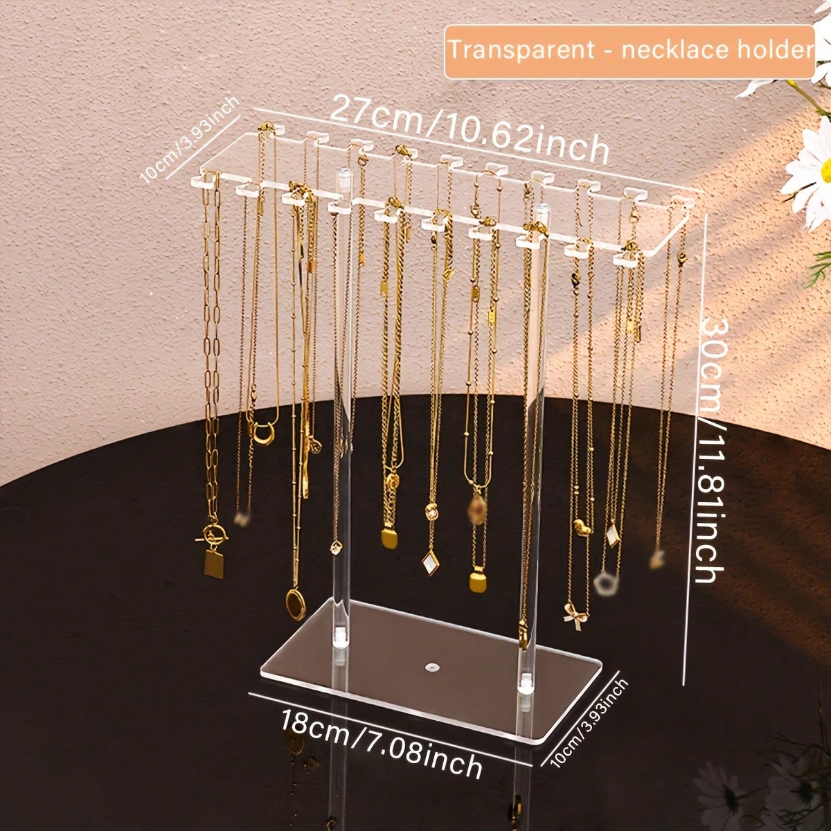 1pc Premium Clear Acrylic Neck - Al Ain Jewelry & Watches Exhibition 2025 ulasan dan harga