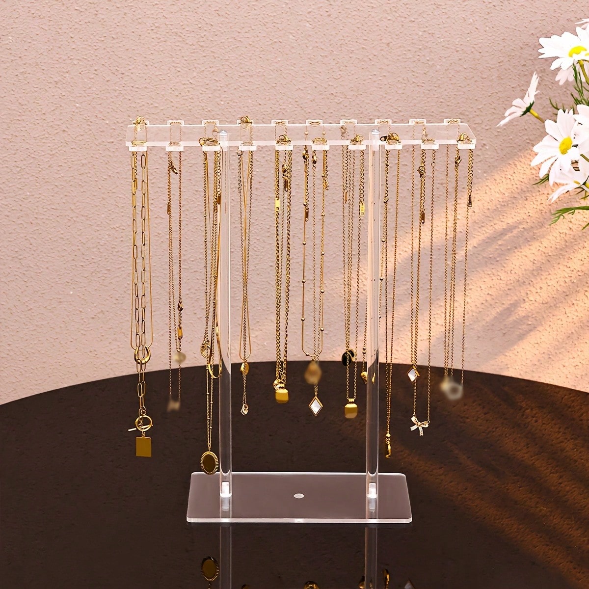 1pc Premium Clear Acrylic Neck - Al Ain Jewelry & Watches Exhibition 2025 ulasan dan harga