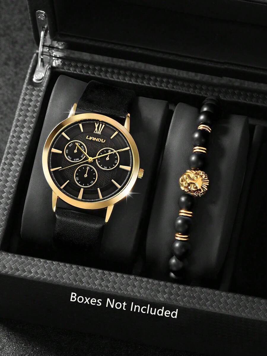 LIANDU LIANDU 1 Set Men's Fash - Jewelry And Watches ulasan dan harga