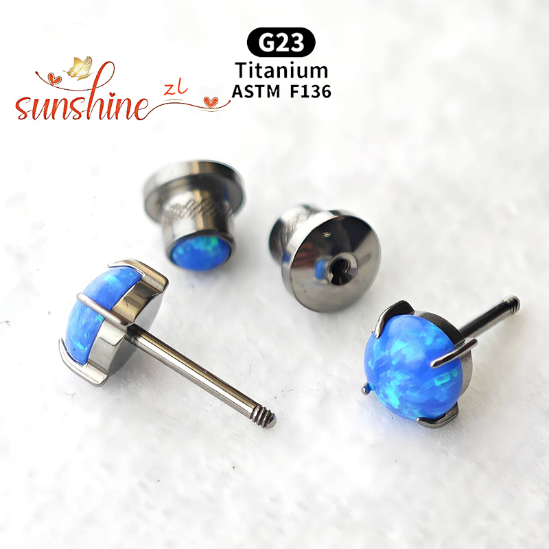 2PCS ASTM F136 Titanium Opal M - Opal Earrings Dangle ulasan dan harga