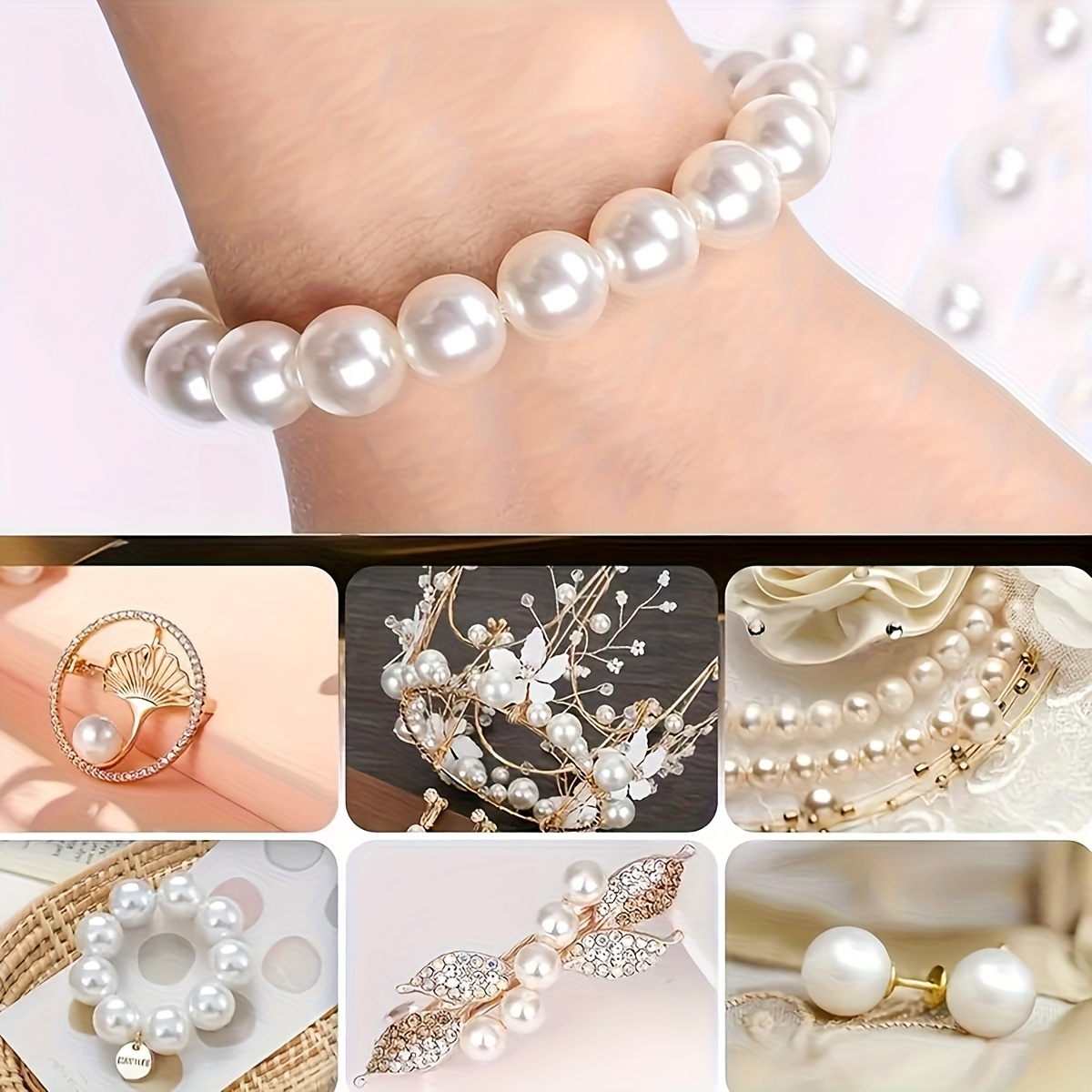 1388pcs 4/6/8/10mm Black, Whit - Fine Jewelry & Watches Photos ulasan dan harga