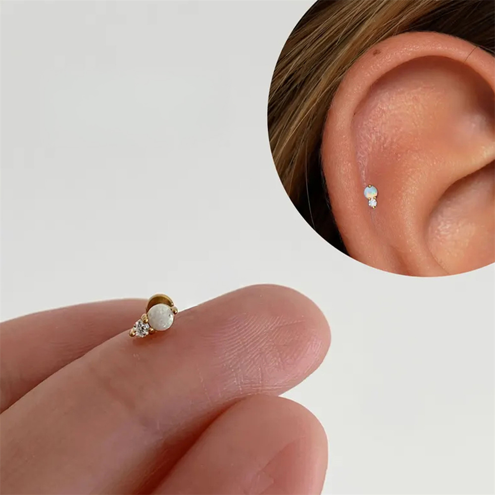AIDE 925 Sterling Silver Class - Opal Earrings Dangle ulasan dan harga
