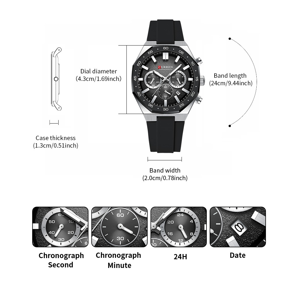 CURREN Fashion Casual Men Spor - Jewelry And Watches ulasan dan harga