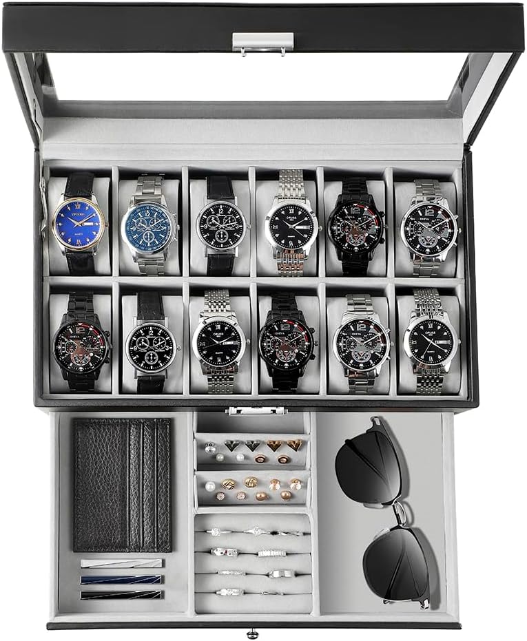 Watch Box Organizer for Men Gi - Watch Display Box ulasan dan harga