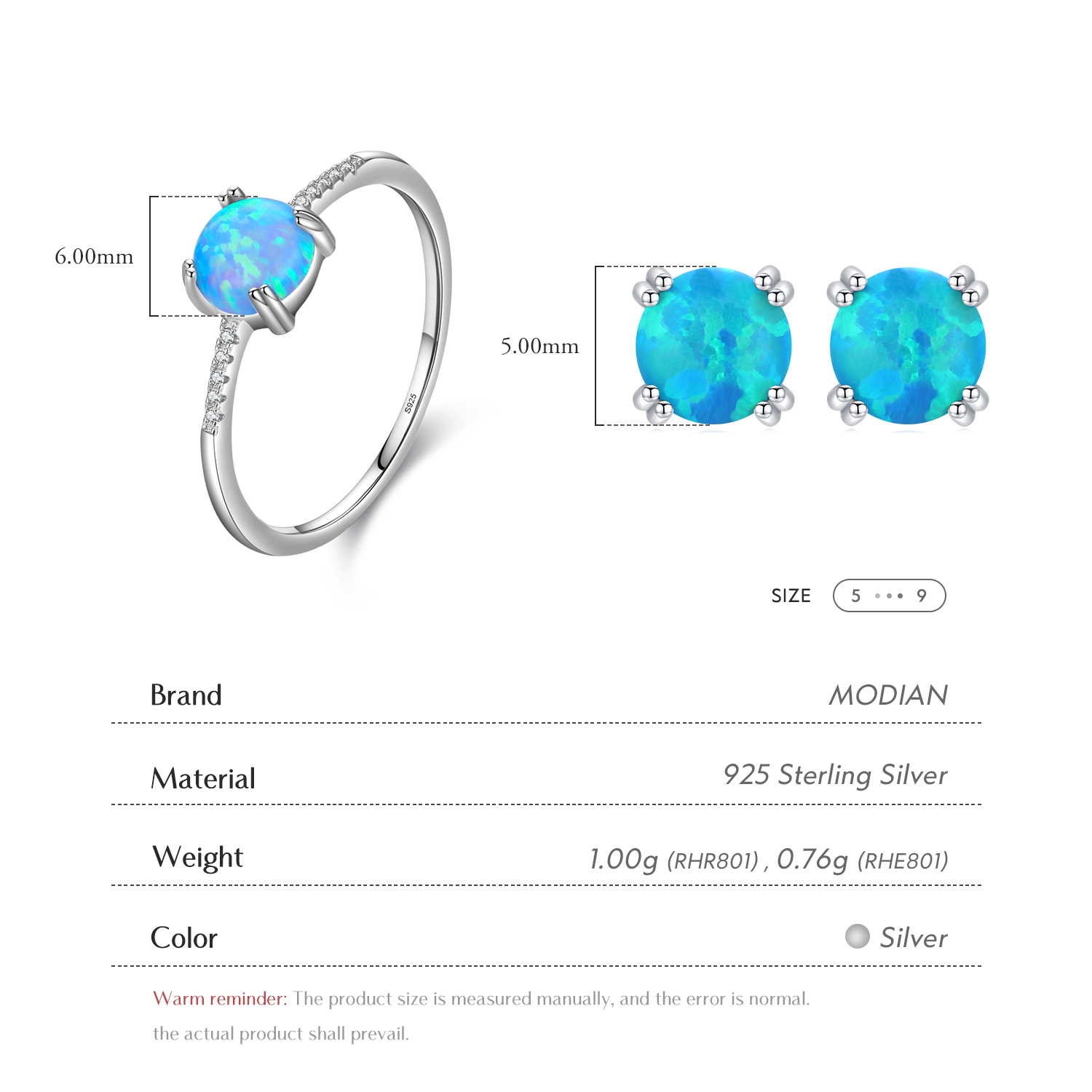 MODIAN Natural Opals Series Je - Opal Earrings Dangle ulasan dan harga