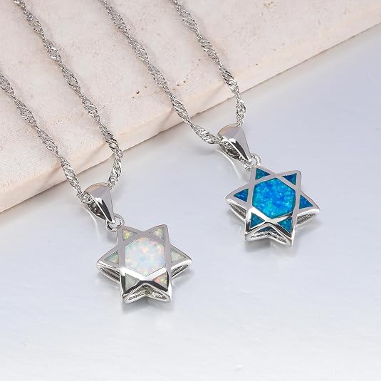 Star of David Opal Pendant Nec - Jewelry & Watches Bench ulasan dan harga