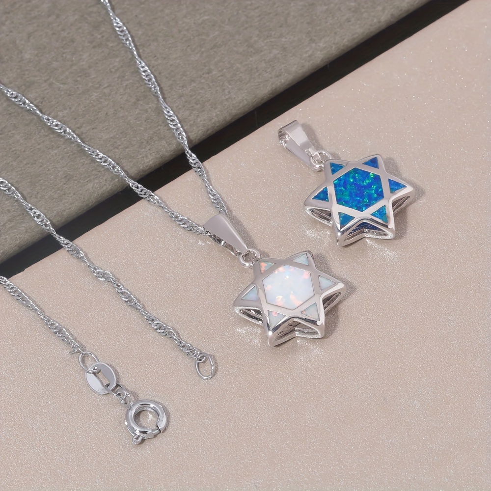 Star of David Opal Pendant Nec - Jewelry & Watches Bench ulasan dan harga