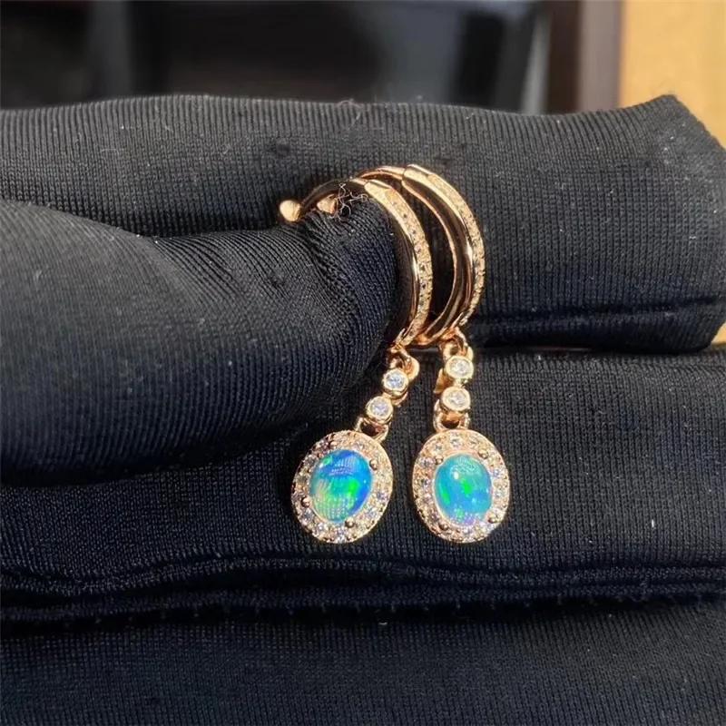 New Natural Opal Earrings 925  - Opal Earrings Dangle ulasan dan harga