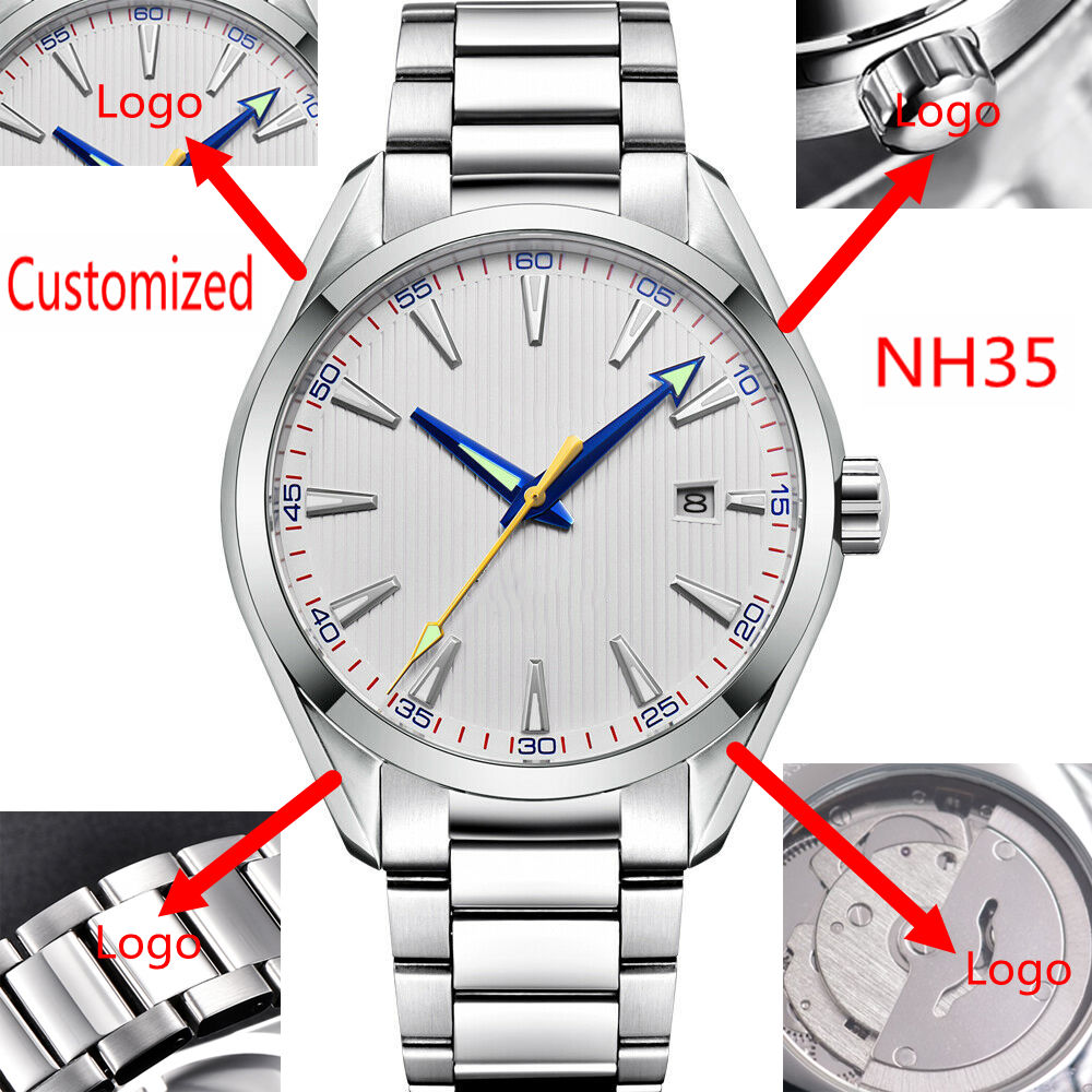 Custom Logo 41mm Men Miyota/NH - Jewelry And Watches ulasan dan harga