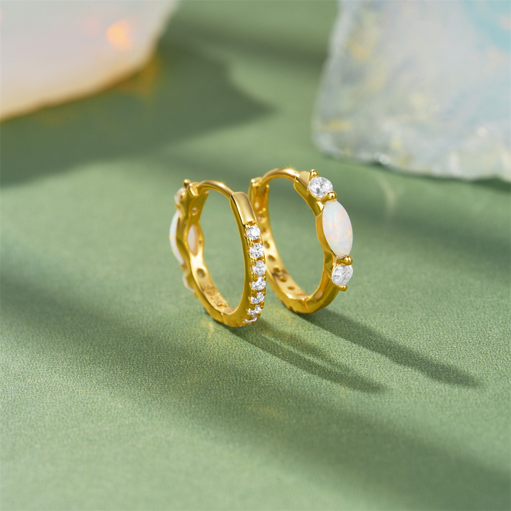 CANNER 925 Sterling Silver Hor - Opal Earrings Dangle ulasan dan harga