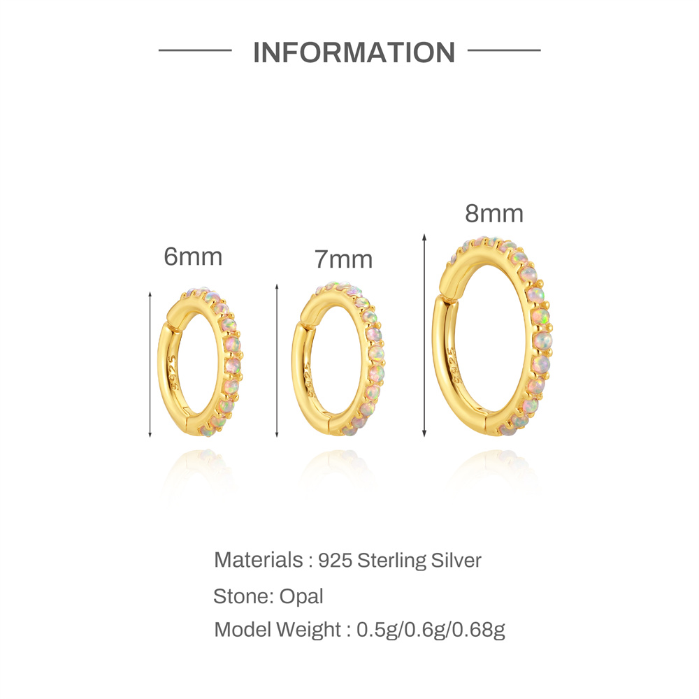 CANNER 1PC 925 Sterling Silver - Opal Earrings Dangle ulasan dan harga