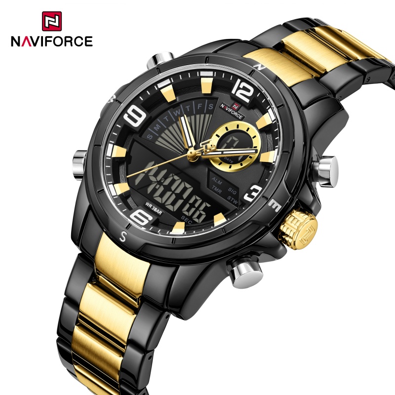 NAVIFORCE Men Dual Display Wat - Watch Display Box ulasan dan harga