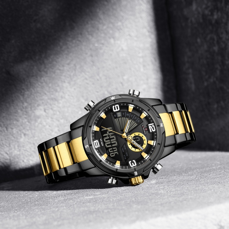 NAVIFORCE Men Dual Display Wat - Watch Display Box ulasan dan harga