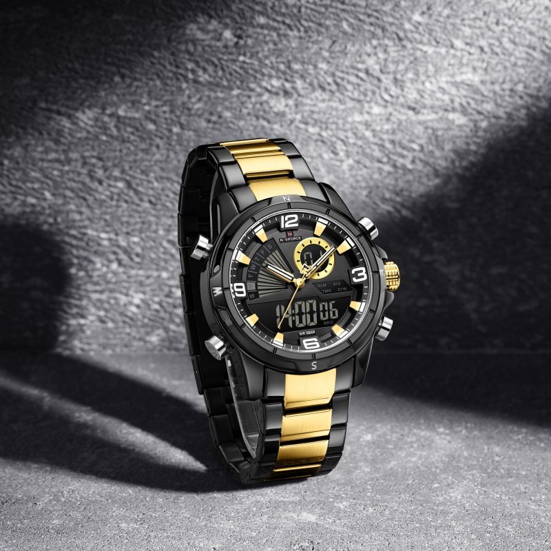 NAVIFORCE Men Dual Display Wat - Watch Display Box ulasan dan harga